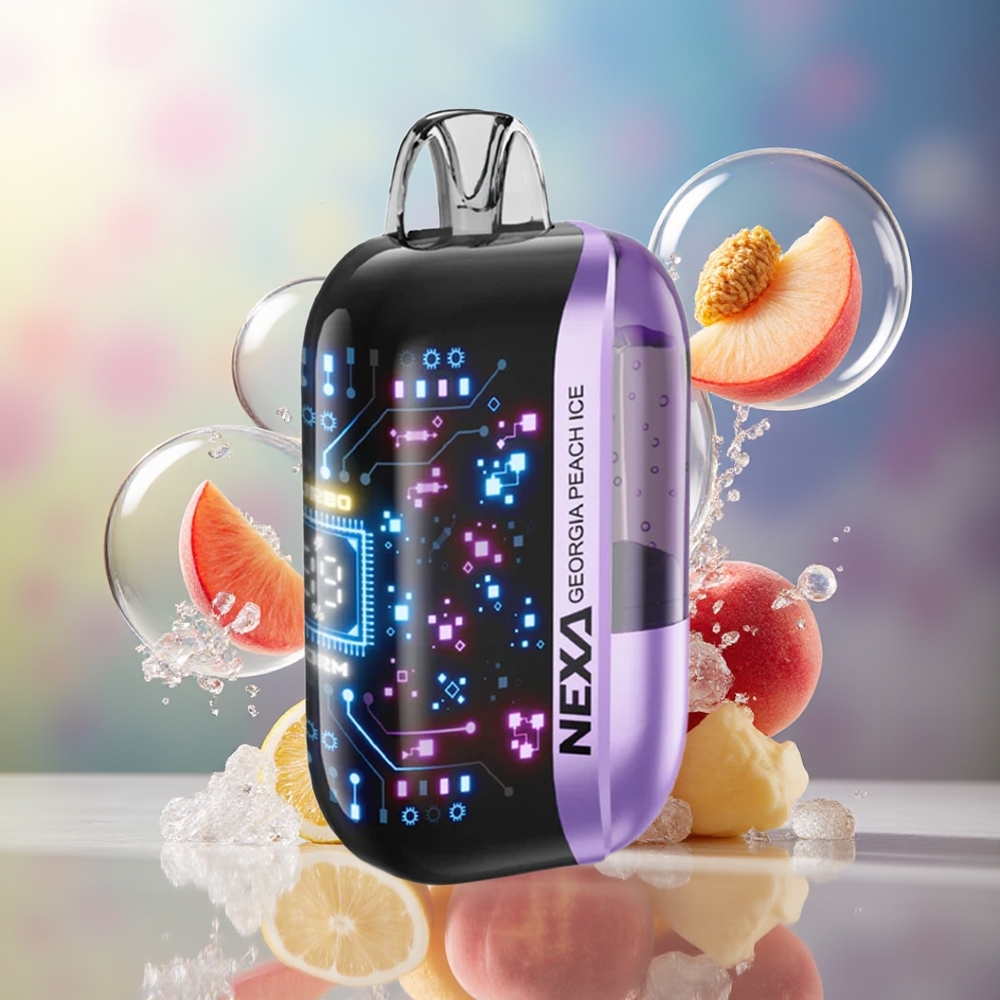 NEXA Ultra 50000 Puffs 20ml Engros Danmark Georgisk Fersken Is