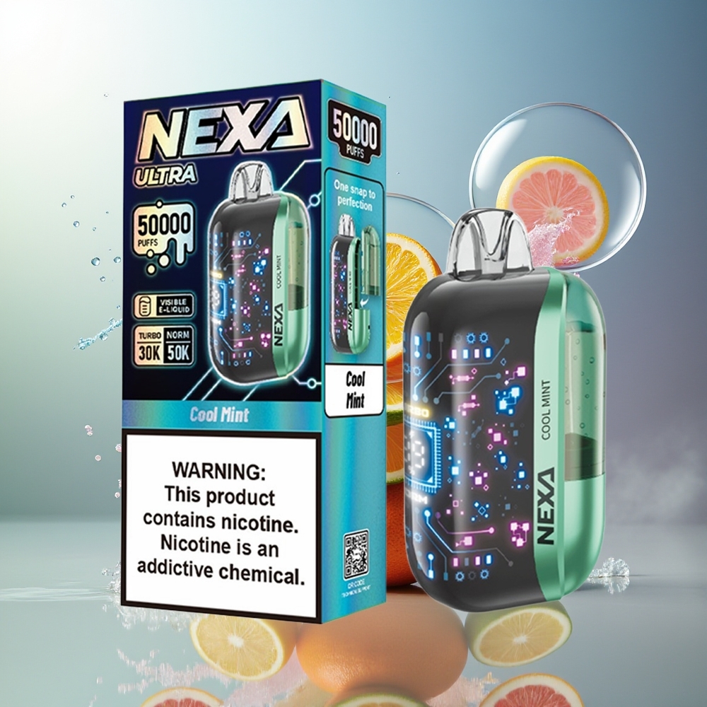 NEXA Ultra 50000 Puffs 20ml Engros Danmark Kølig Mynte