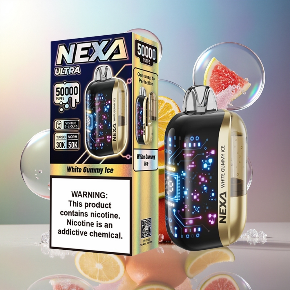 NEXA Ultra 50000 Puffs 20ml Hvid Gummy Is Engros Danmark