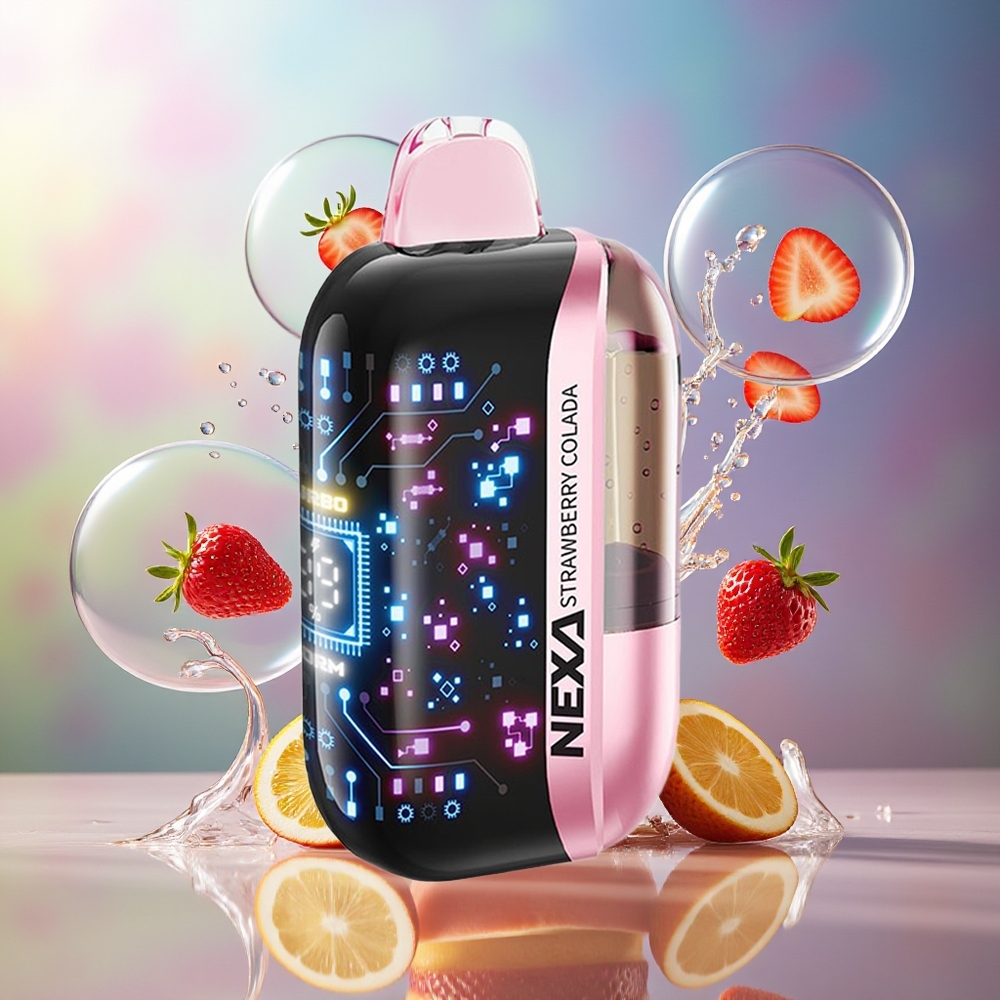NEXA Ultra 50000 Puffs 20ml Jordbær Colada Engros Danmark