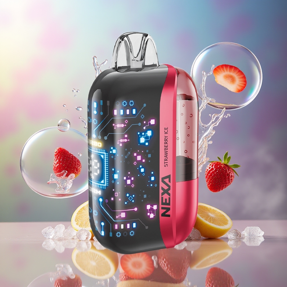 NEXA Ultra 50000 Puffs Engros Danmark 20ml Jordbær Is