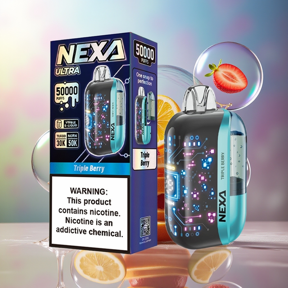 NEXA Ultra 50000 Puffs Tre Bær 20ml Engros Danmark