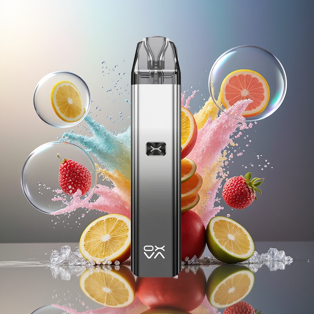 Oxva Xlim C 0.8ohm Pod Kit Glanssort Sølv Engros Danmark