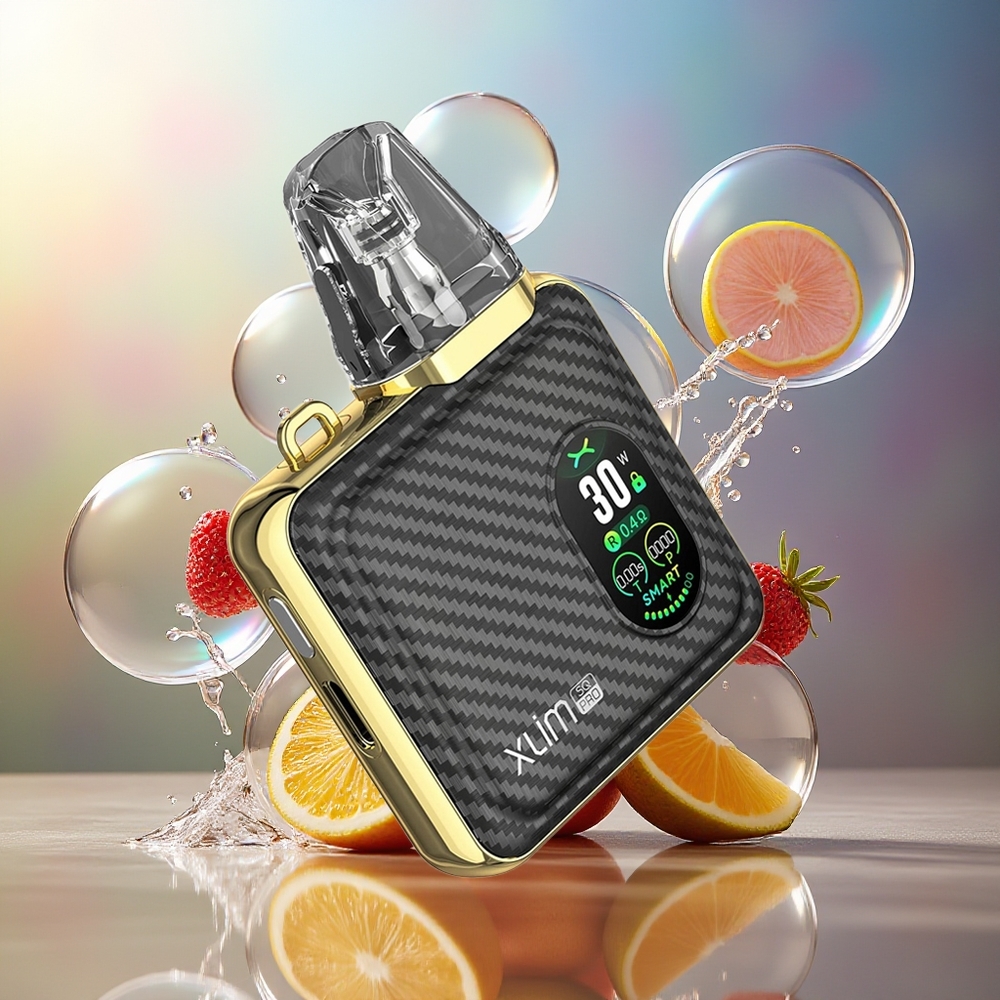 Oxva Xlim SQ Pro 30W Vape Kit Guld Carbon Engros Danmark