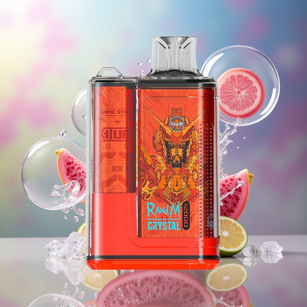 RandM Fumot Crystal 12000 Puffs Engros Danmark Dragonfrugt Is 20ml