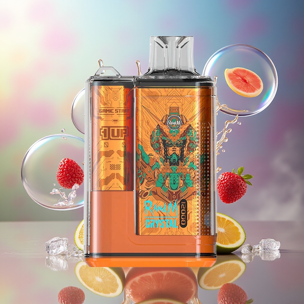 RandM Fumot Crystal 12000 Puffs Engros Danmark Engangsdamp Cola Is 20ml