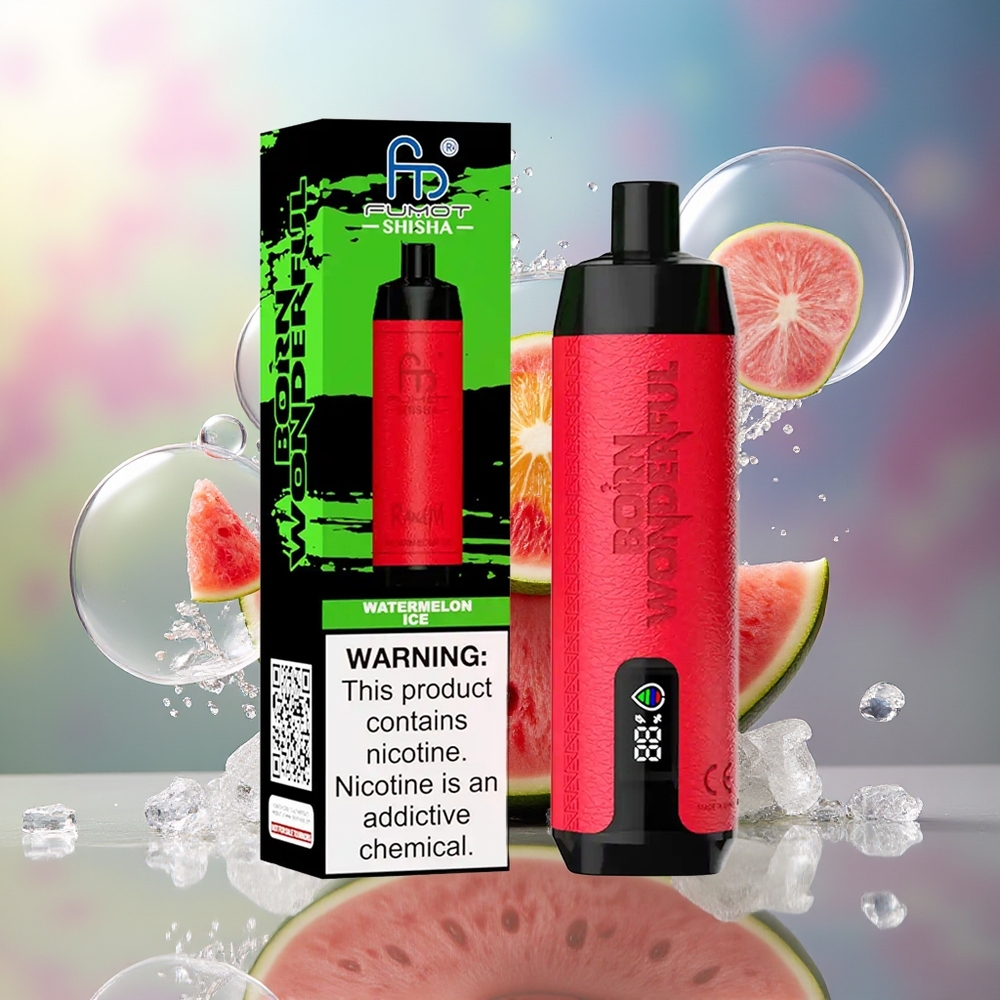 RandM Fumot Shisha 10000 Puffs 850 mAh Vandmelon Is Engros Danmark