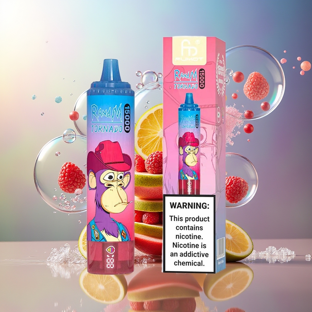 RandM Fumot Tornado 15000 Puffs 25ml Blandede Bær Engros Danmark