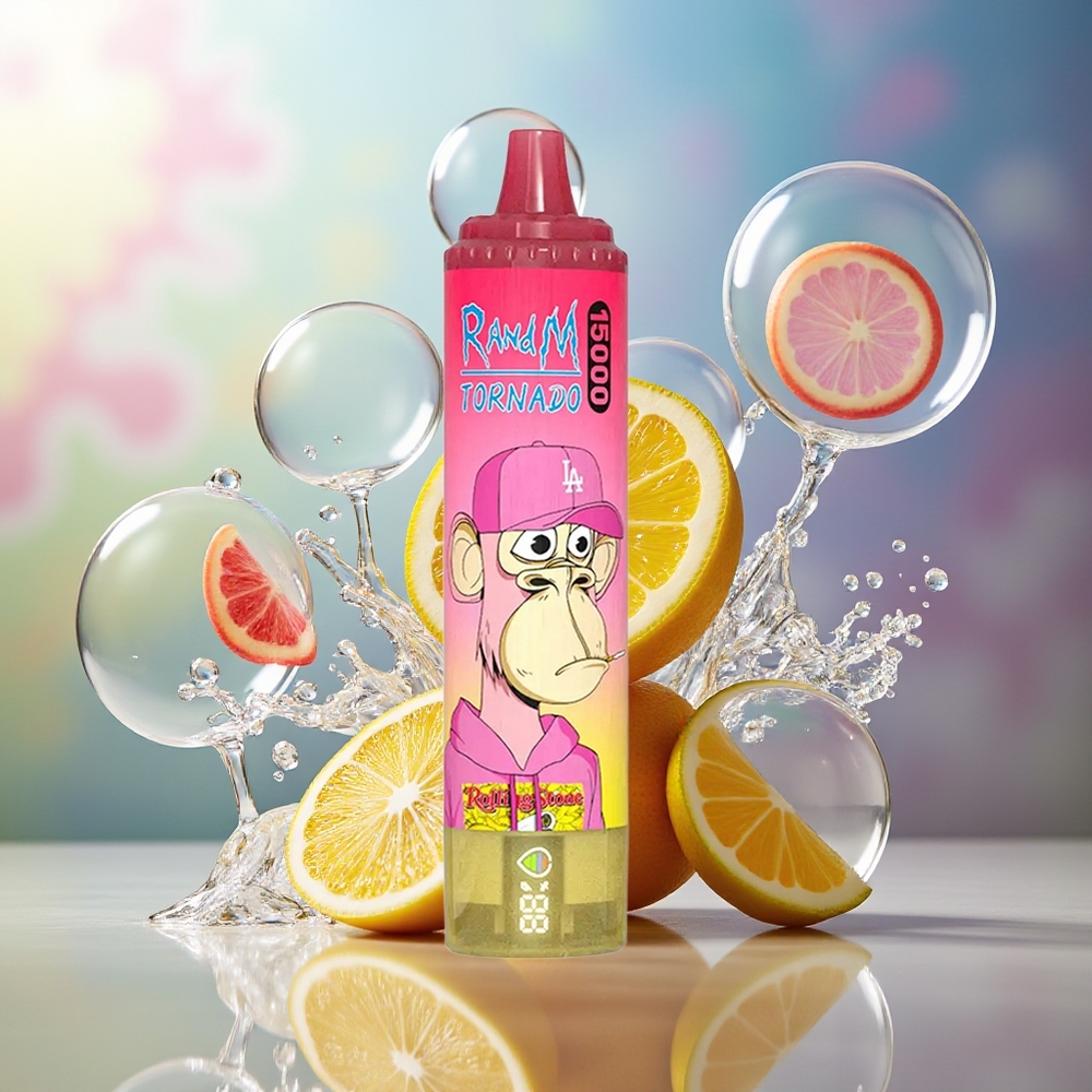RandM Fumot Tornado 15000 Puffs Engros Danmark 25ml Citron Engangsdamp