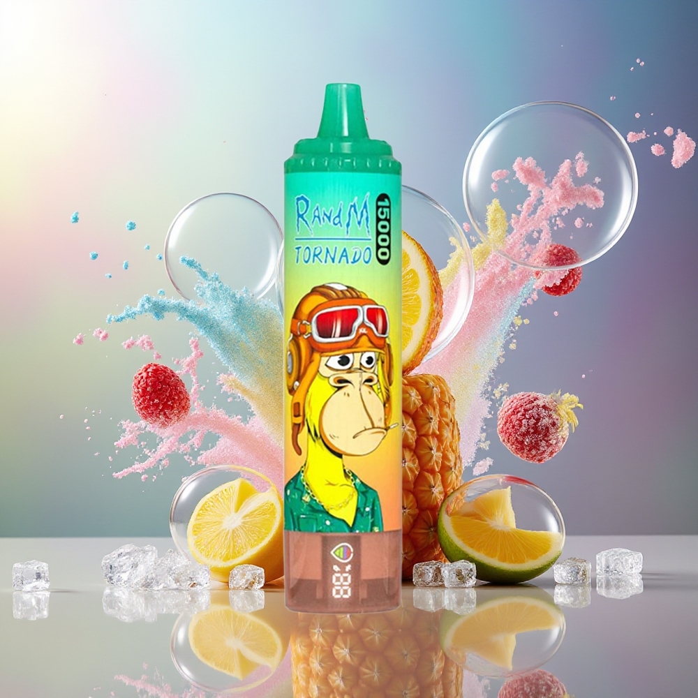 RandM Fumot Tornado 15000 Puffs Engros Danmark Ananas Is 25ml