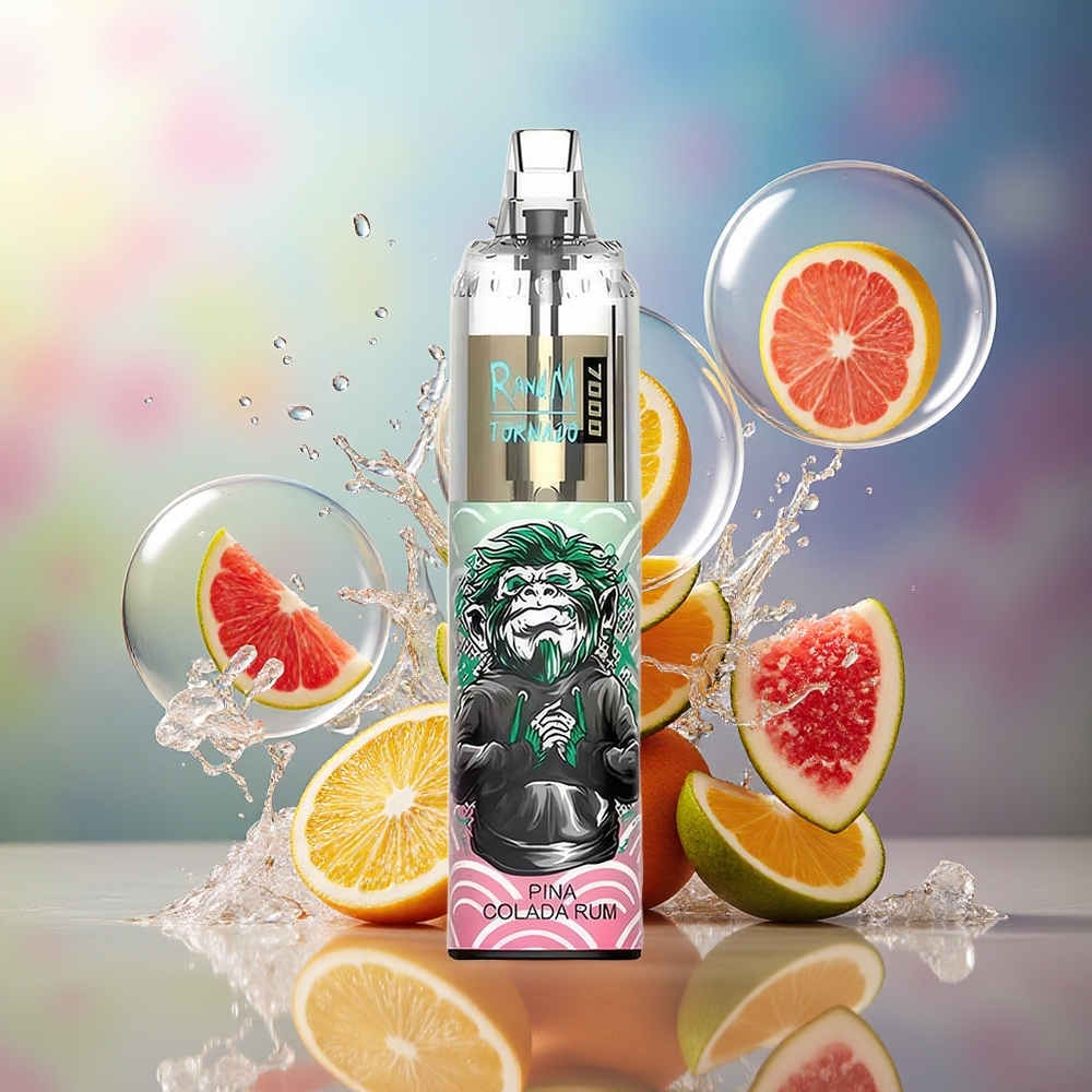 RandM Fumot Tornado 7000 Pust 14 ML Engros Danmark Pina Colada Rom