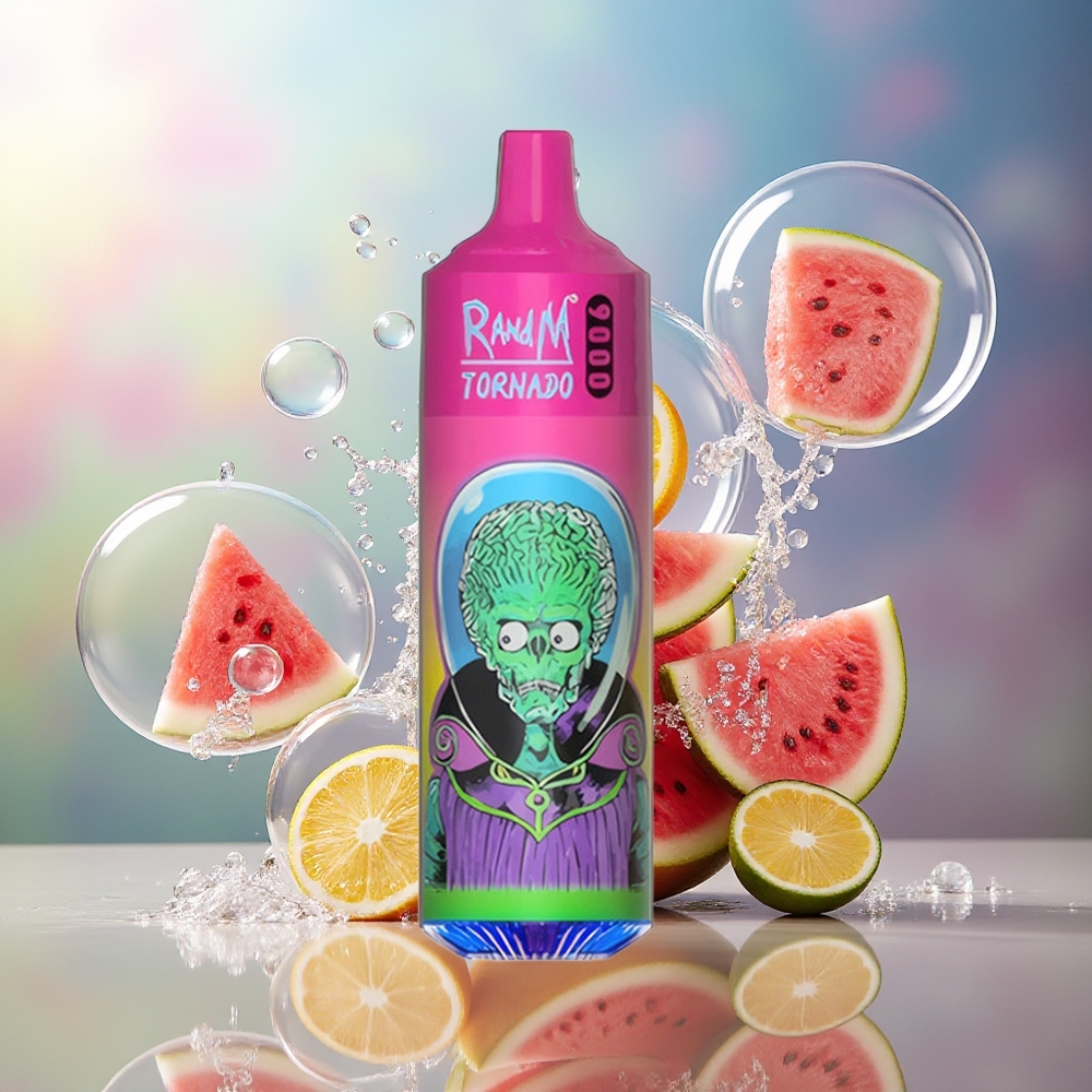 RandM Fumot Tornado 9000 Puffs Vandmelon Bubblegum Engros Danmark