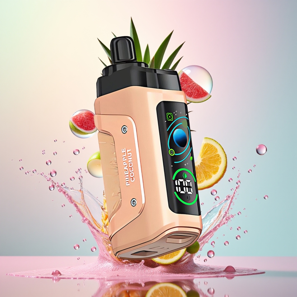 Razz Bar 45000 Puffs Engros Danmark Justerbar Luftflow Ananas Kokos