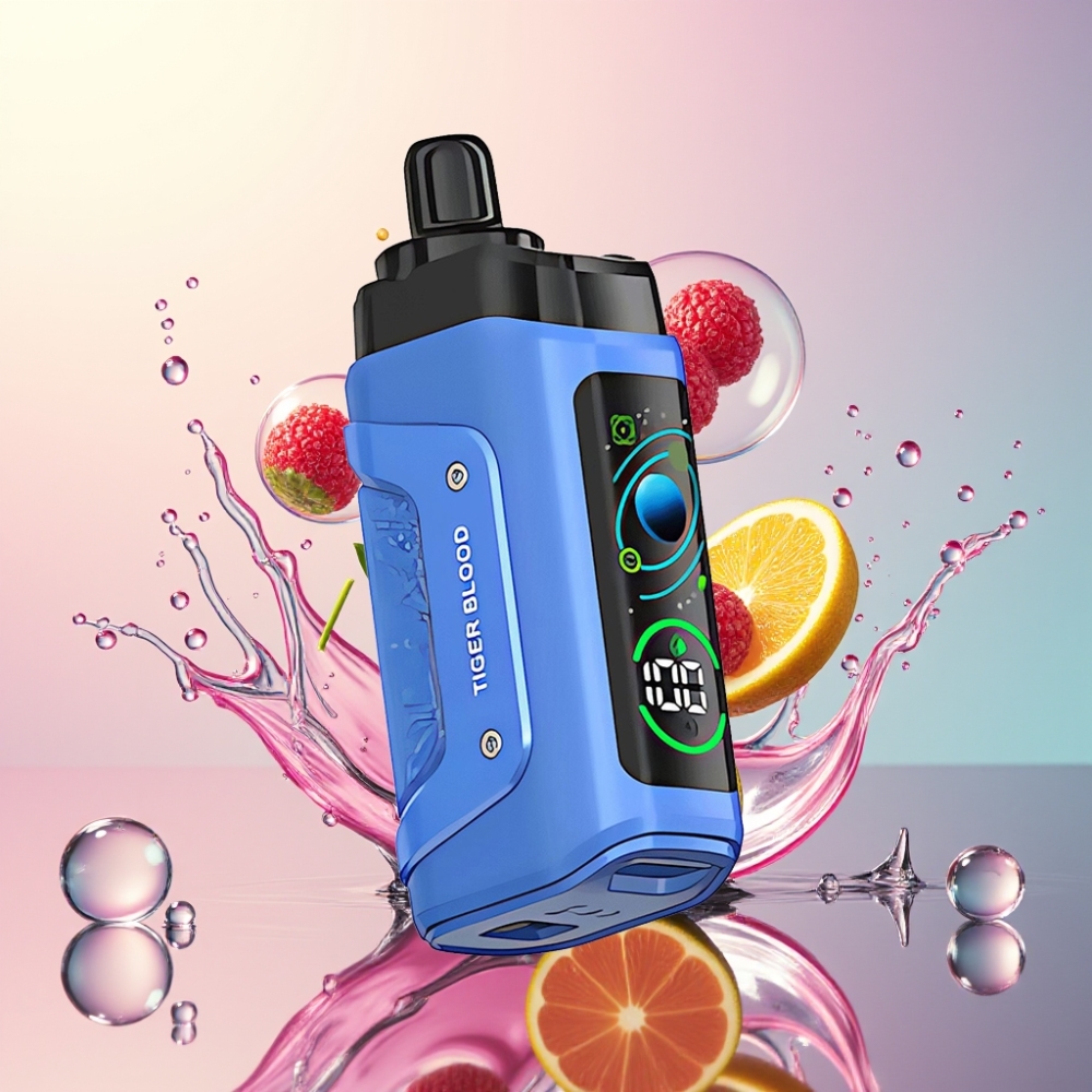 Razz Bar 45000 Puffs Tiger Blod 1.0 Ohm Mesh Engros Danmark