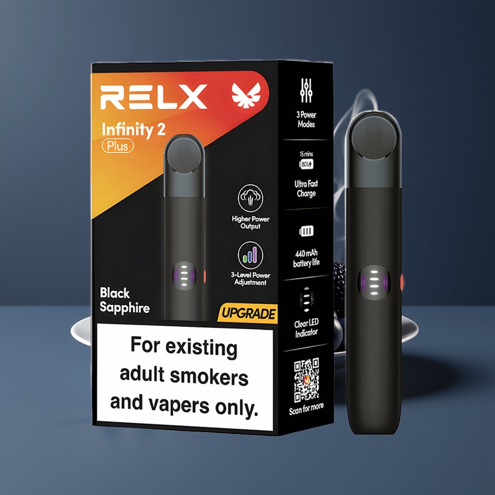 RELX Infinity 2 Plus 10W Enhed Sort Safir Engros Danmark