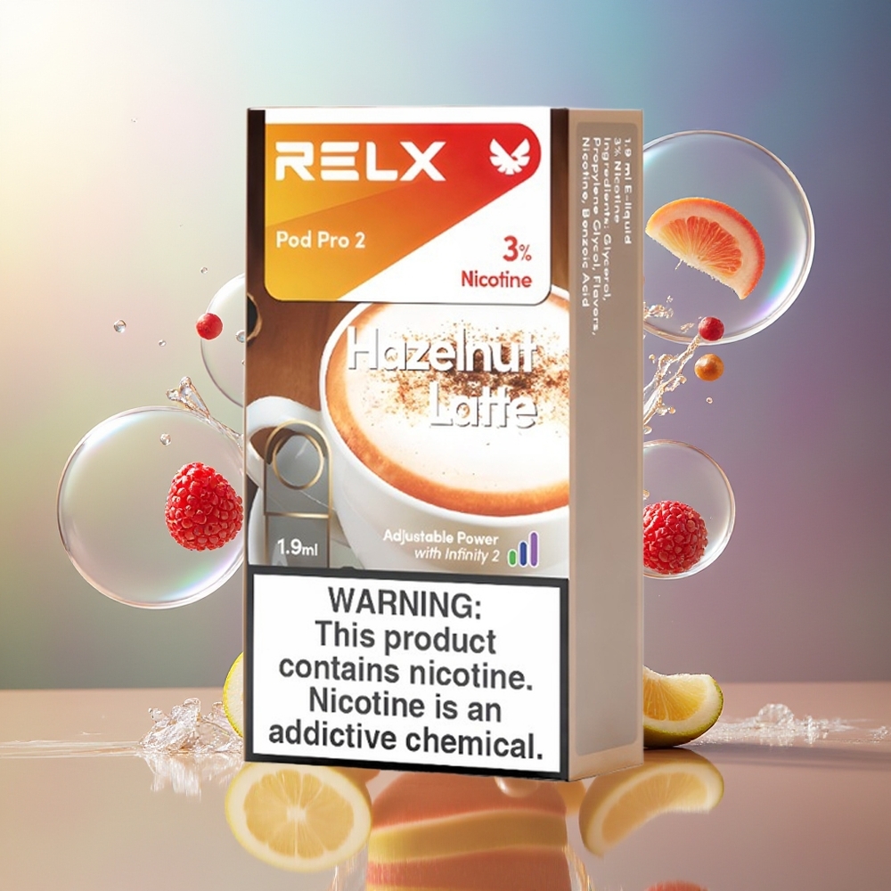 RELX Pod Pro 2 5% Hazelnutlatte 2 stk Engros Danmark