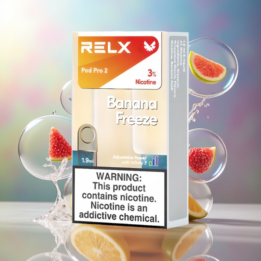 RELX Pod Pro 2 600 puff Bananafrys Engros Danmark