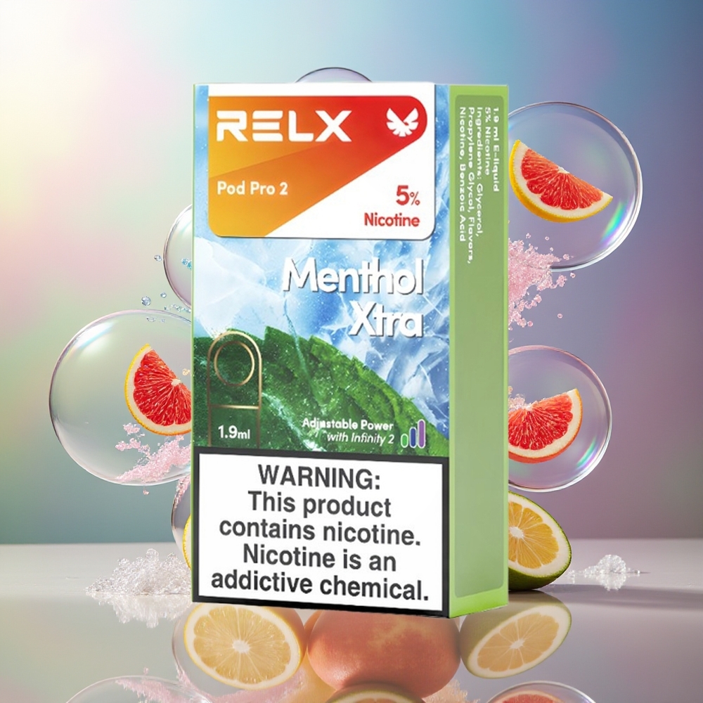 RELX Pod Pro 2 600 puffs 1.9ml Mentol Xtra Engros Danmark