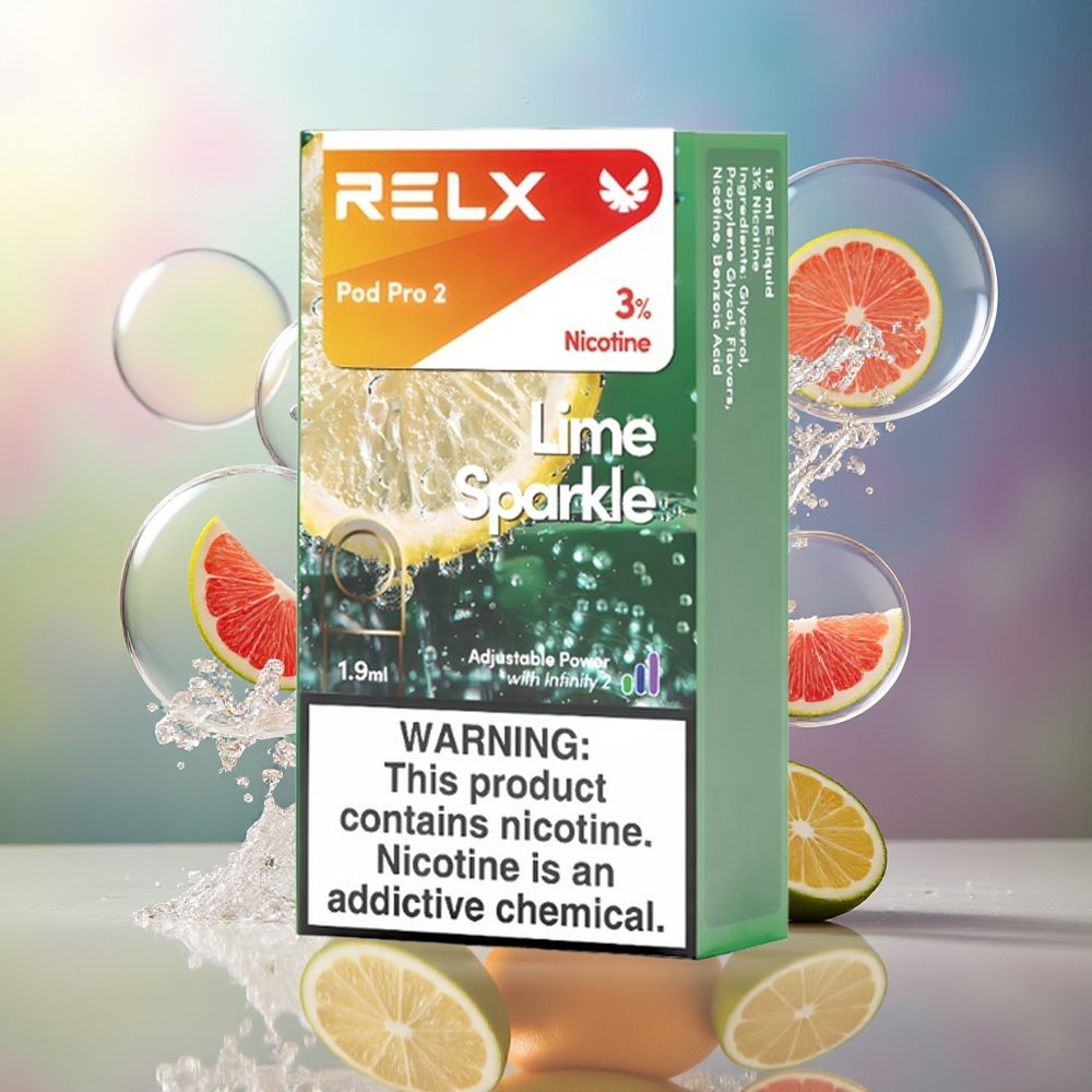 RELX Pod Pro 2 Lime Gnist Engros Danmark 5% 600 puffs