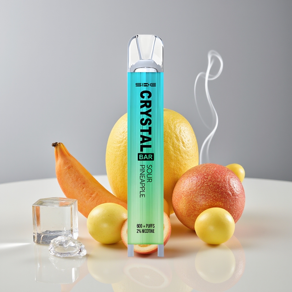 SKE Crystal Bar 600 Engros Danmark 2ml Sur Ananas Is