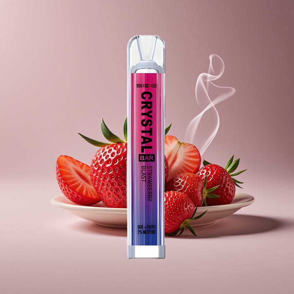 SKE Crystal Bar 600 Engros Danmark Jordbær Blast 2.0ml