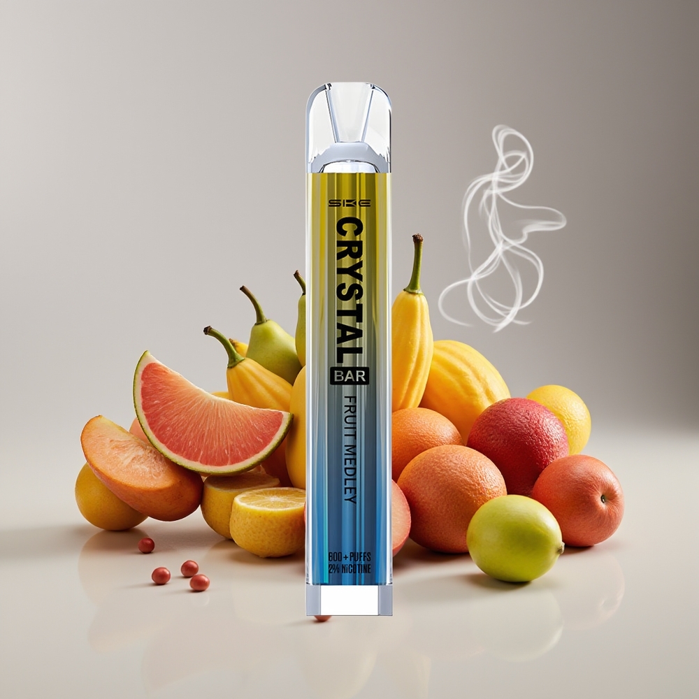 SKE Crystal Bar 600 Frugt Medley 2.0ml Engros Danmark