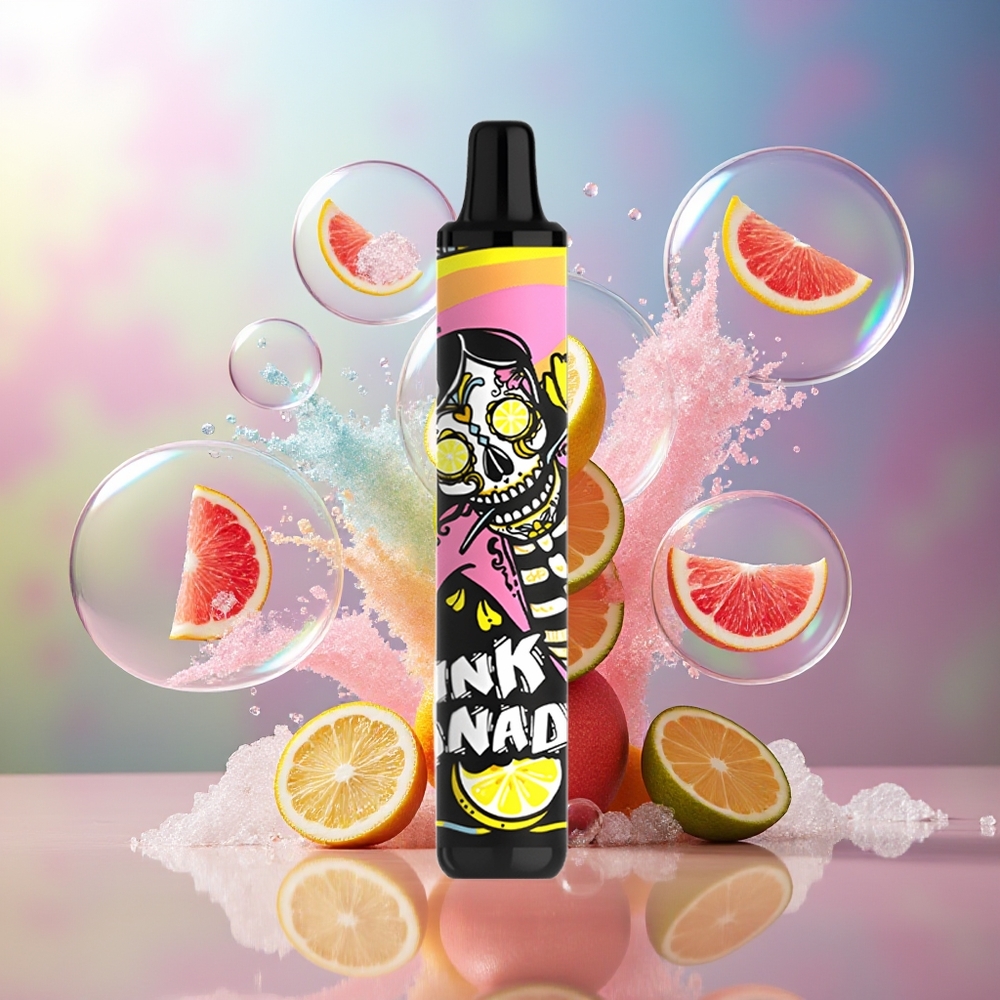 SMOK MINIONE 1600 Puste 4.5ml Engros Danmark Pink Citronvand