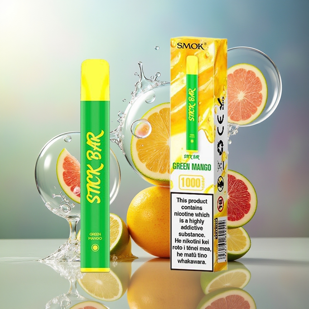 SMOK Stick Bar 1000 Puffs Engros Danmark 550mAh Grøn Mango