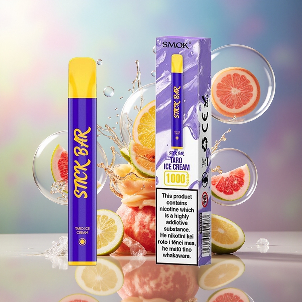 SMOK Stick Bar 1000 Puffs Engros Danmark 550mAh Taro Iscreme