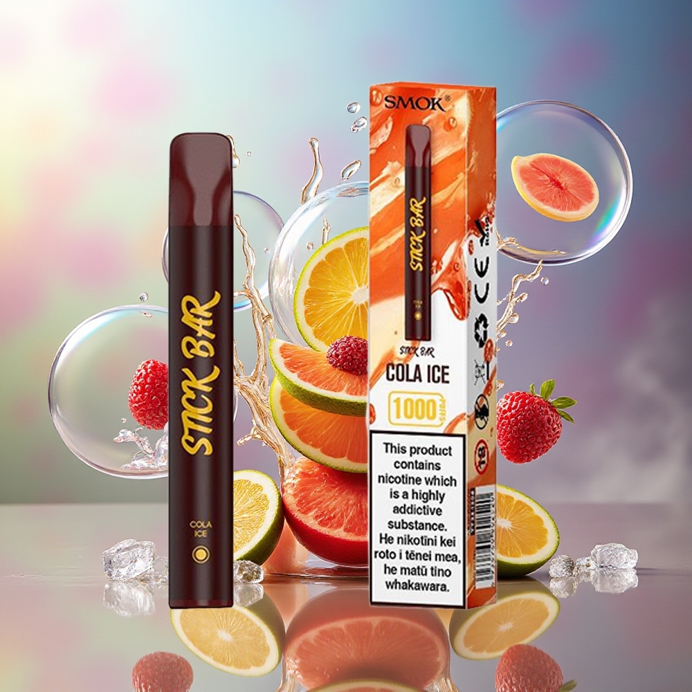 SMOK Stick Bar 1000 Puffs Engros Danmark Cola Is 550mAh