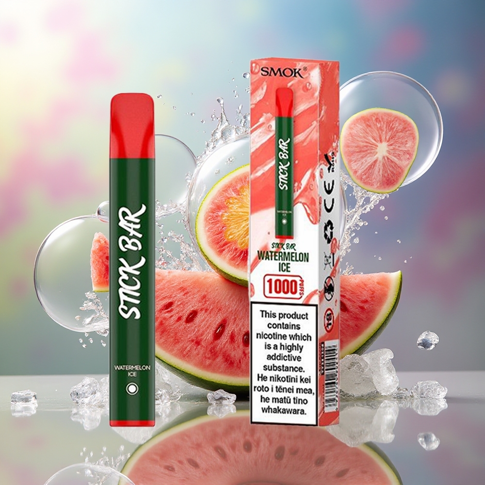 SMOK Stick Bar 1000 Pust Engros Danmark Vandmelon Is 550mAh