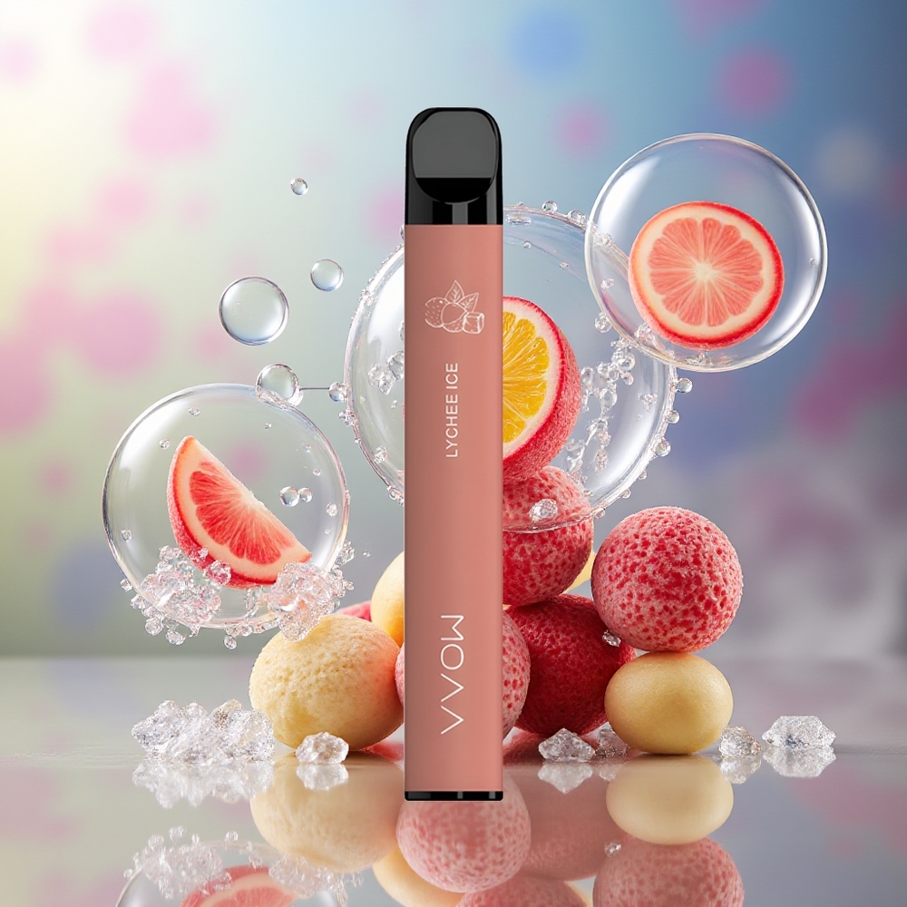 SMOK VVOW 600 Puffs Engros Danmark Engangsdamp Litchi Is 25,7g