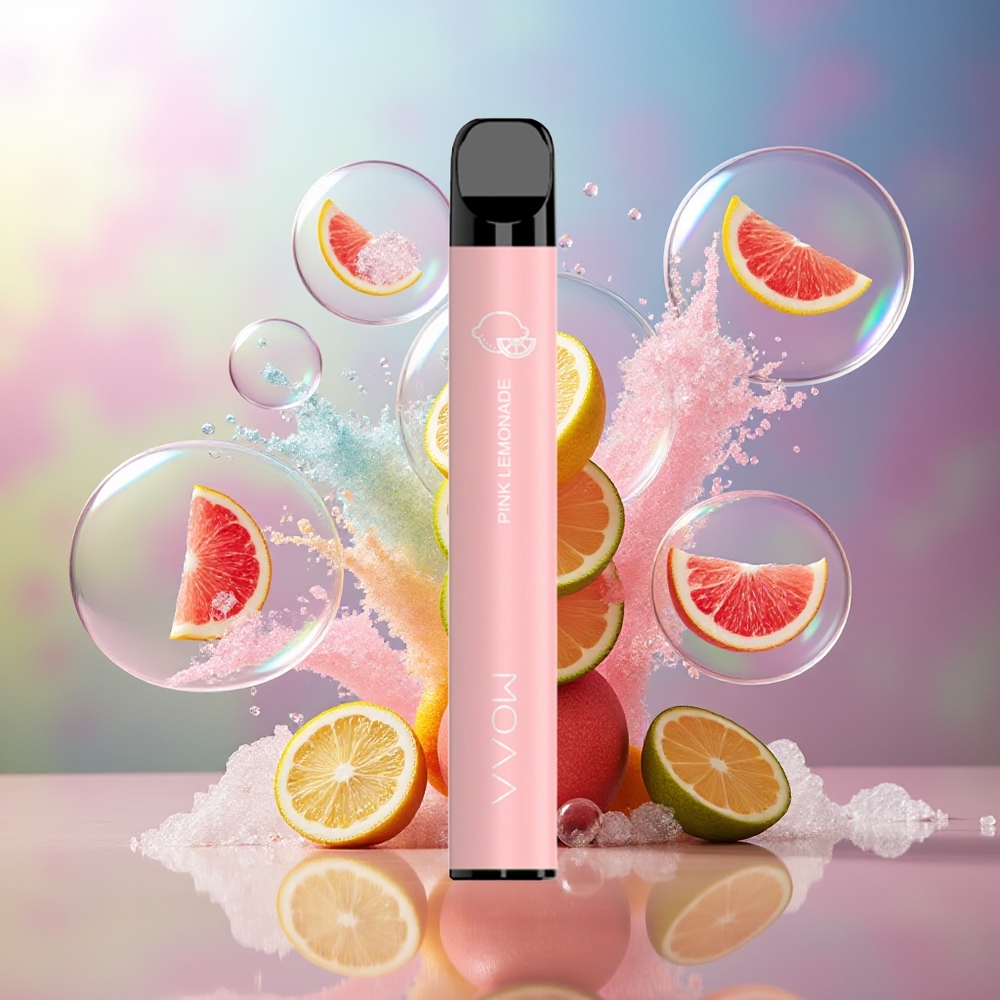 SMOK VVOW 600 Pust Engros Danmark Lyserød Citronvand 2ml