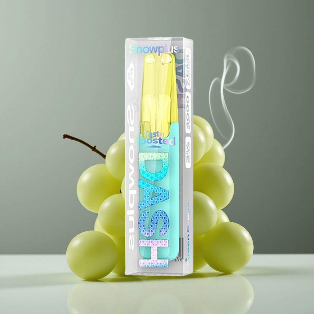 Snowplus Dash 4000 Puffs 7.5 ml Engros Danmark Grøn Drue