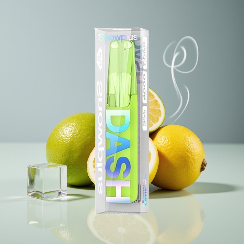 Snowplus Dash 4000 Puffs Engros Danmark 7.5 ml Citron Lime Is Disposable Enhed