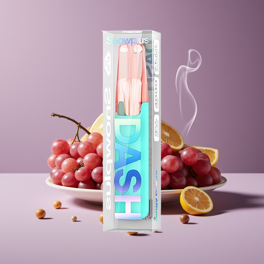 Snowplus Dash 4000 Puffs Engros Danmark Ceramisk Anordning Syrlig Drue