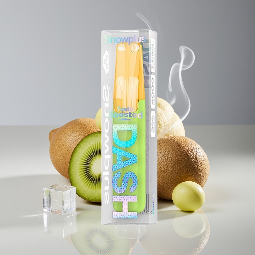 Snowplus Dash 4000 Puffs Engros Danmark Disposable Enhed Kiwi Is med 5% Nikotin