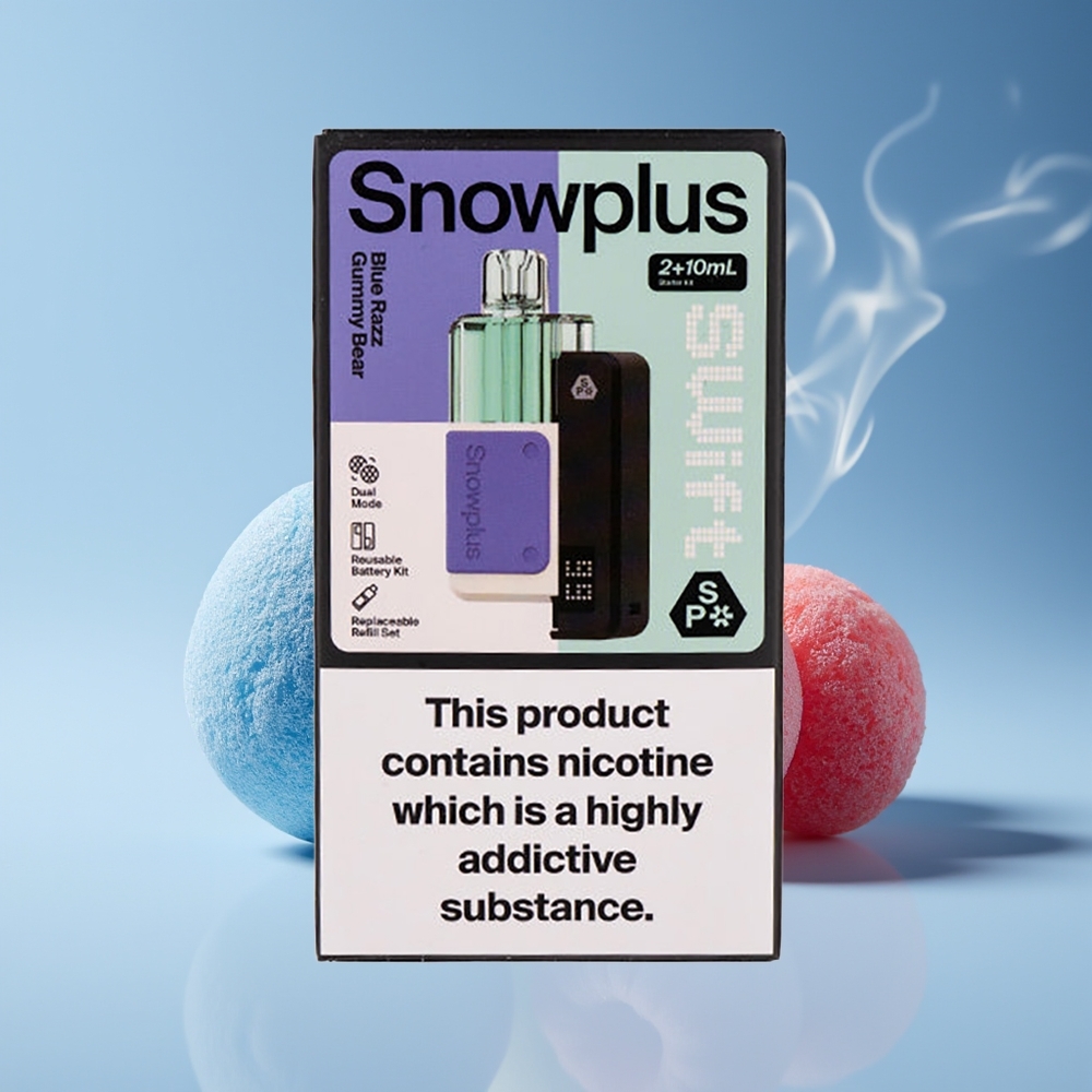 Snowplus Swift 5000 Puffs Dual Mesh Blå Razz Gummy Bear Engros Danmark