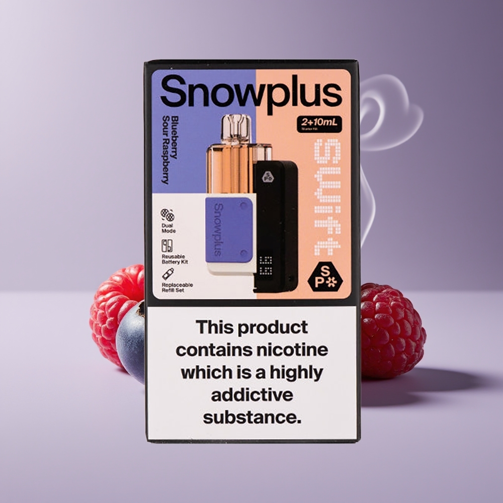 Snowplus Swift 5000 Puffs Dual Mesh Blåbær Sur Hindbær Engros Danmark