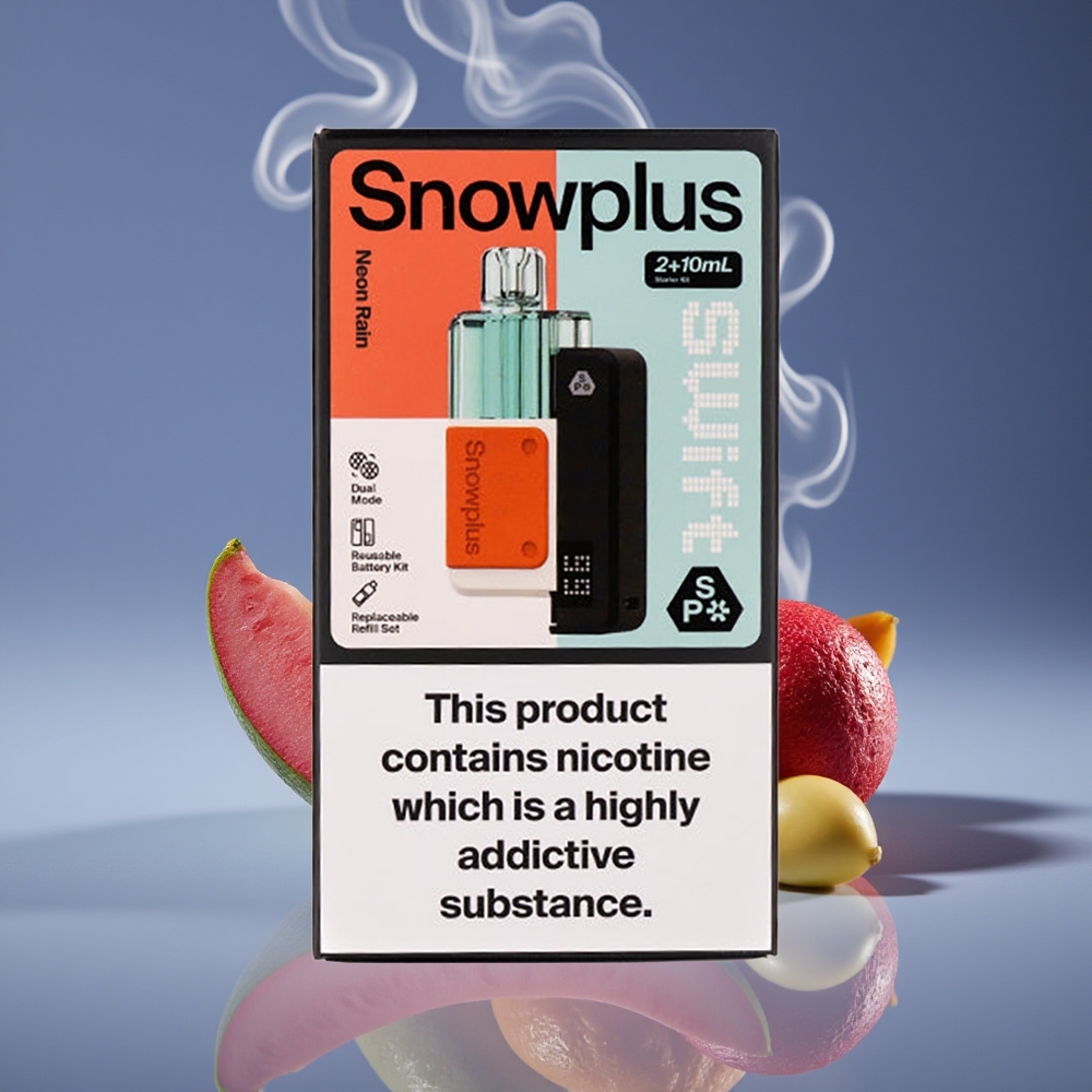 Snowplus Swift 5000 Puffs Dual Mesh Engros Danmark Neon Regn
