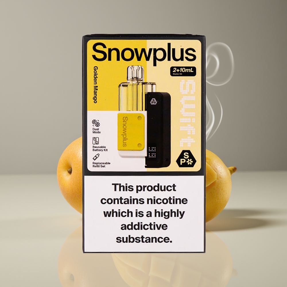 Snowplus Swift 5000 Puffs Dual Mesh Gul Mango Engros Danmark