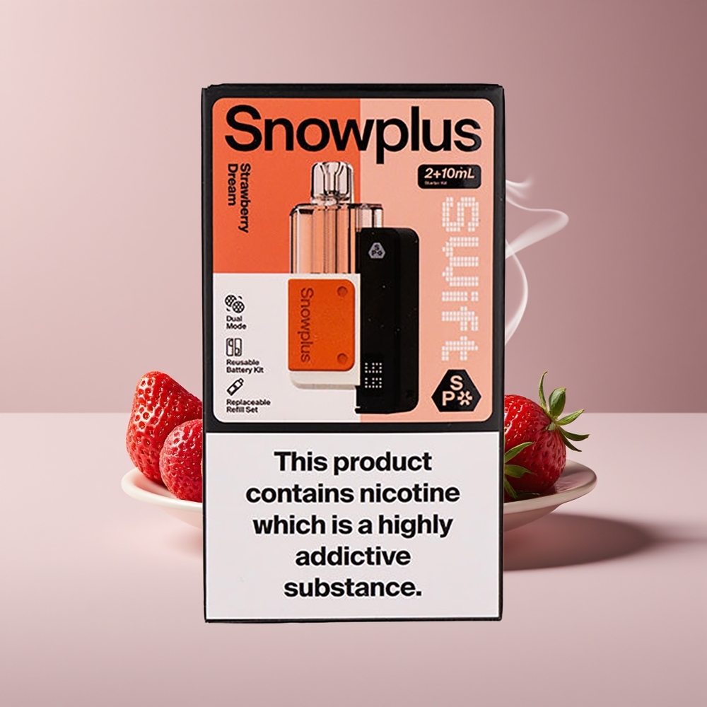 Snowplus Swift 5000 Puffs Dual Mesh Jordbær Drøm Engros Danmark
