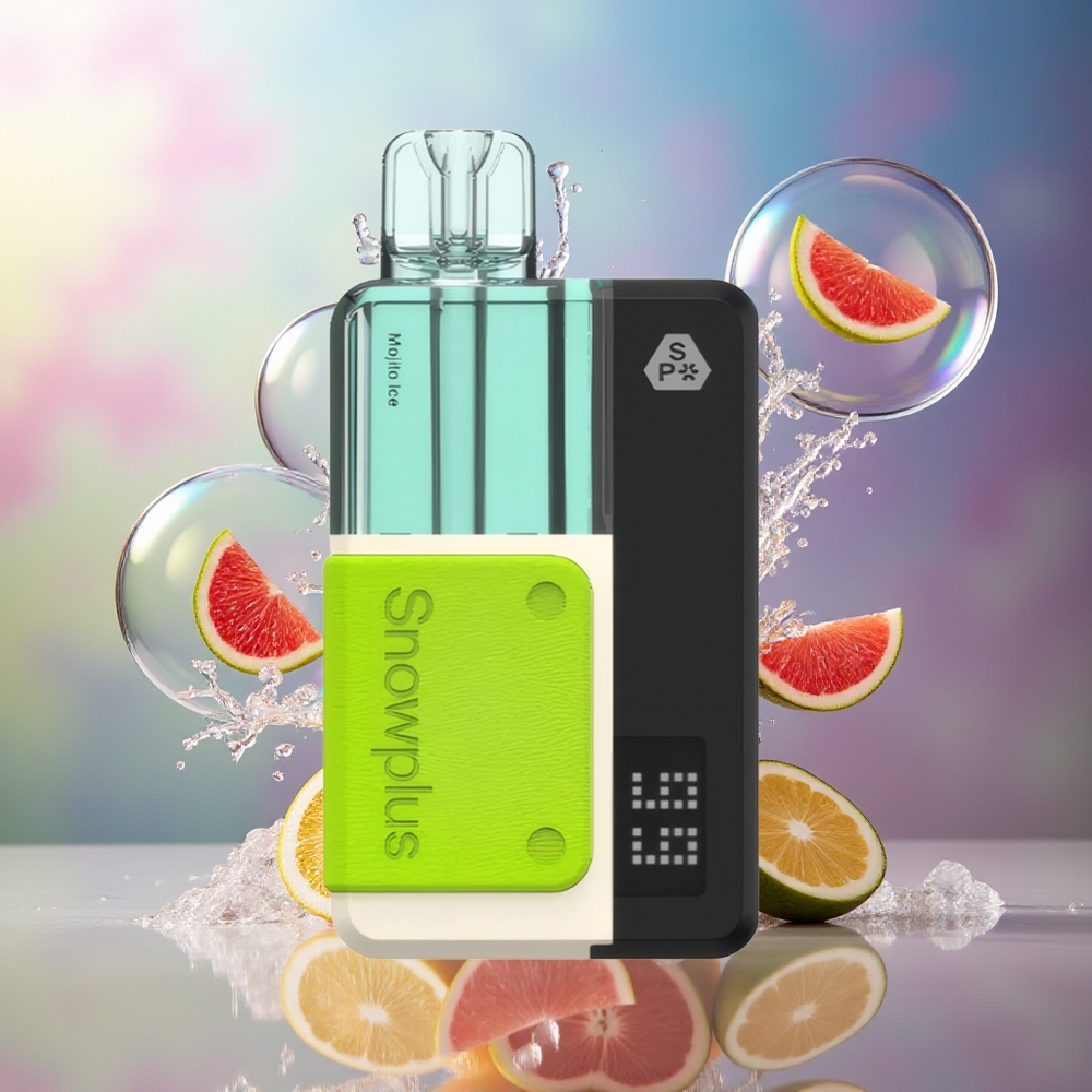 Snowplus Swift 15000 Puffs Pod Kit Mojito Is Engros Danmark med 1000 mAh batteri og 2+10 ml e-væske