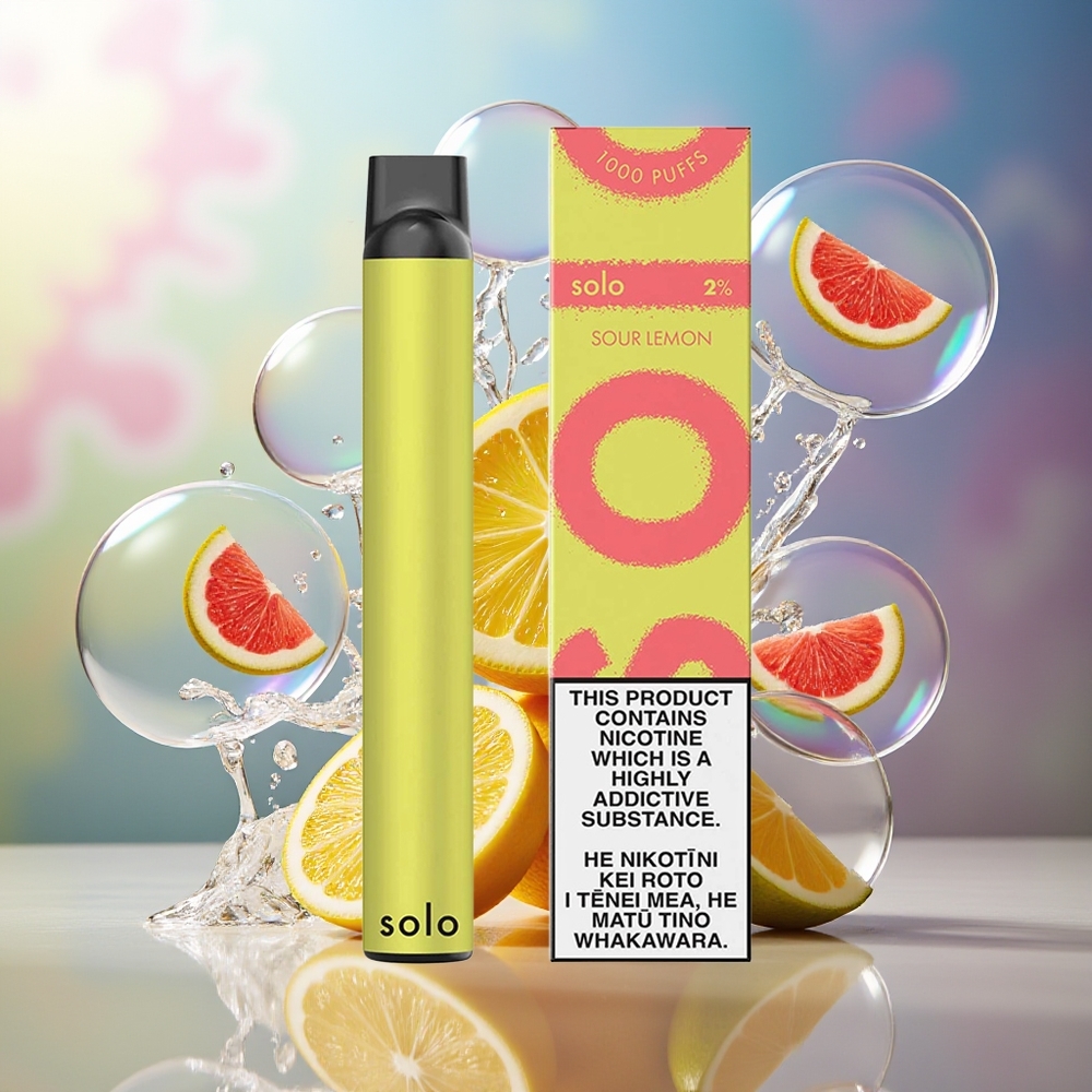 Solo 1000 Puffs 3.5ml Sur Citron Engros Danmark