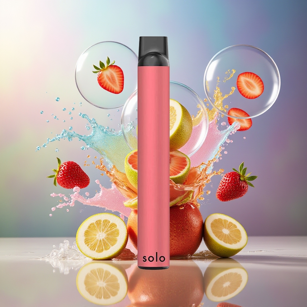 Solo 1000 Puffs 550mAh Engros Danmark Jordbær Guava