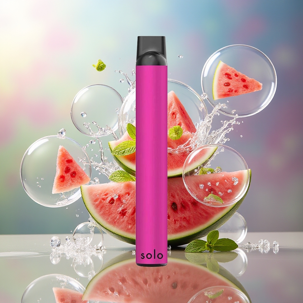 Solo 1000 Puffs Engros Danmark Vandmelon Mynte Engangsdamp 550mAh