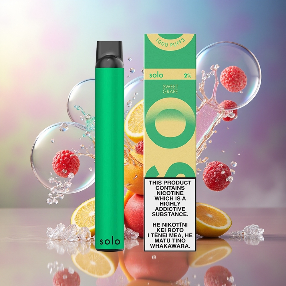 Solo 1000 Puffs Mesh Sødt Drue Engros Danmark