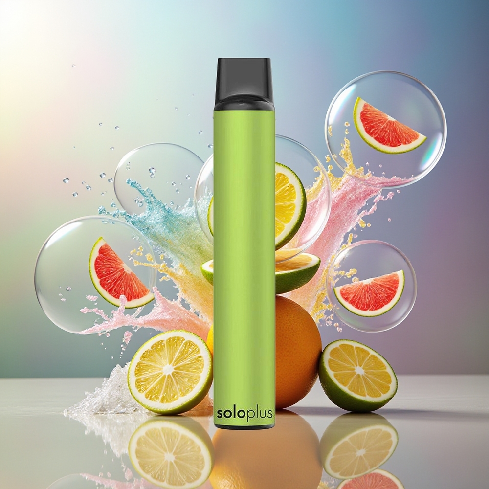Solo Plus 2800 Puffs Engros Danmark 6.5ml E-liquid Bærbar Vape Sur Citron