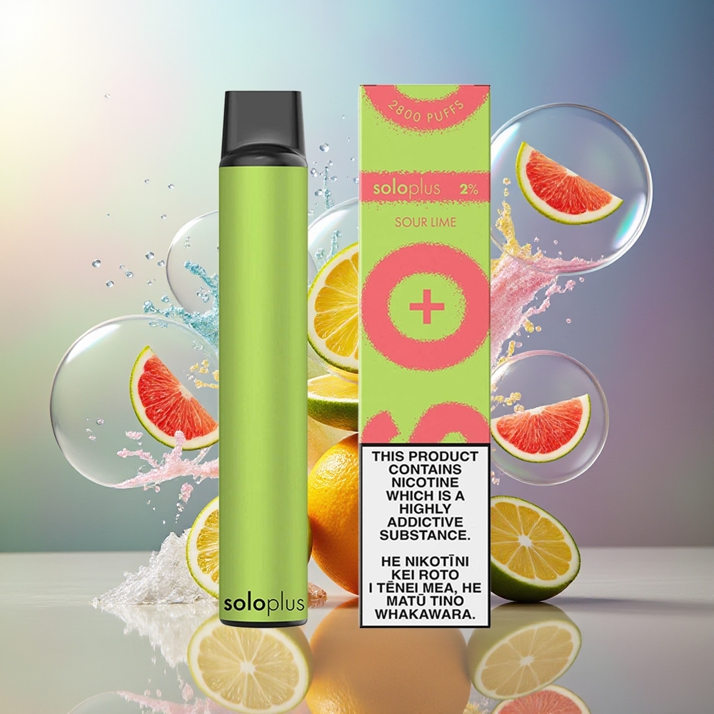 Solo Plus 2800 Puffs Engros Danmark 6.5ml E-liquid Bærbar Vape Sur Citron