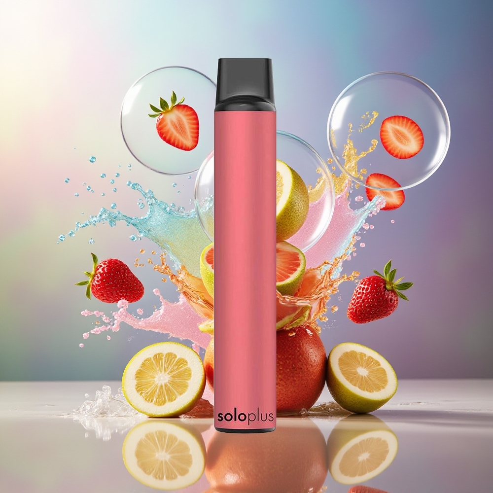 Solo Plus 2800 Puffs Engros Danmark 6.5ml Jordbær Guava